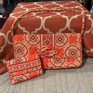 Vera Bradley purse and matching wallet